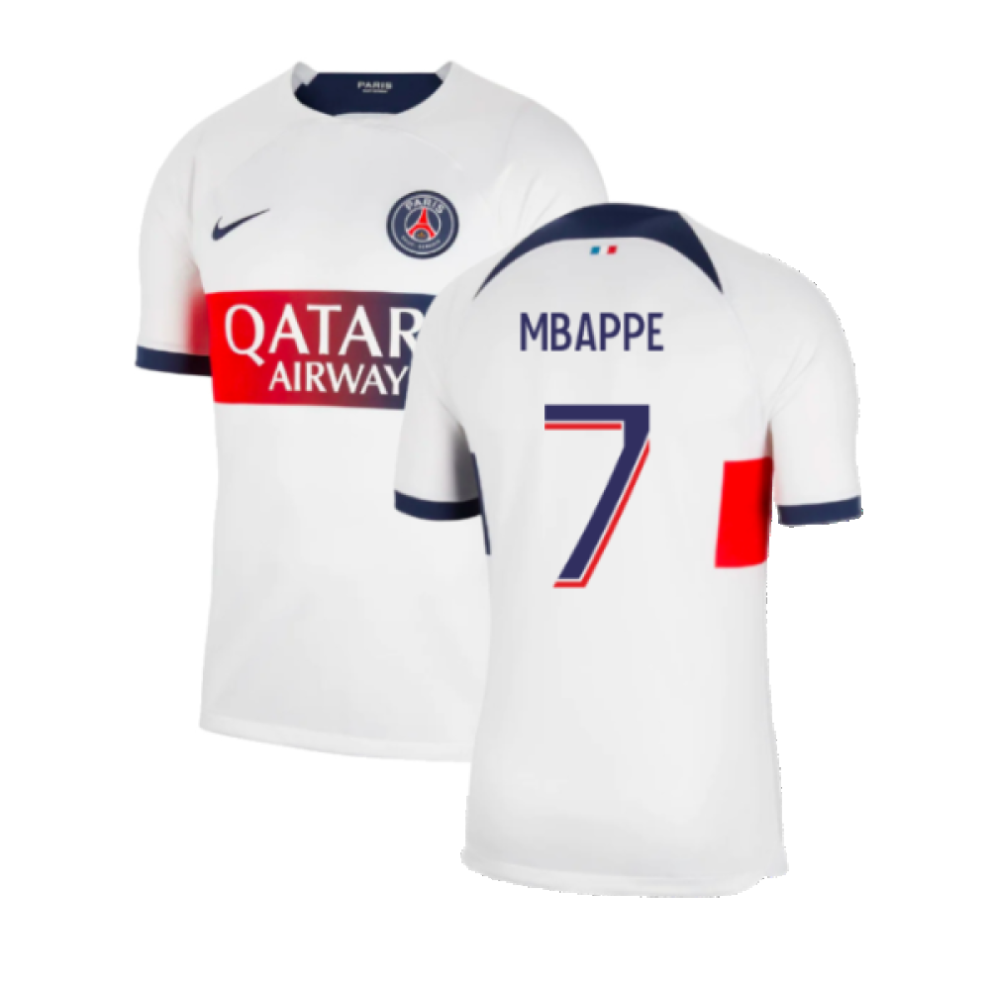 (XS) 2023-2024 PSG Away Shirt (Mbappe 7)