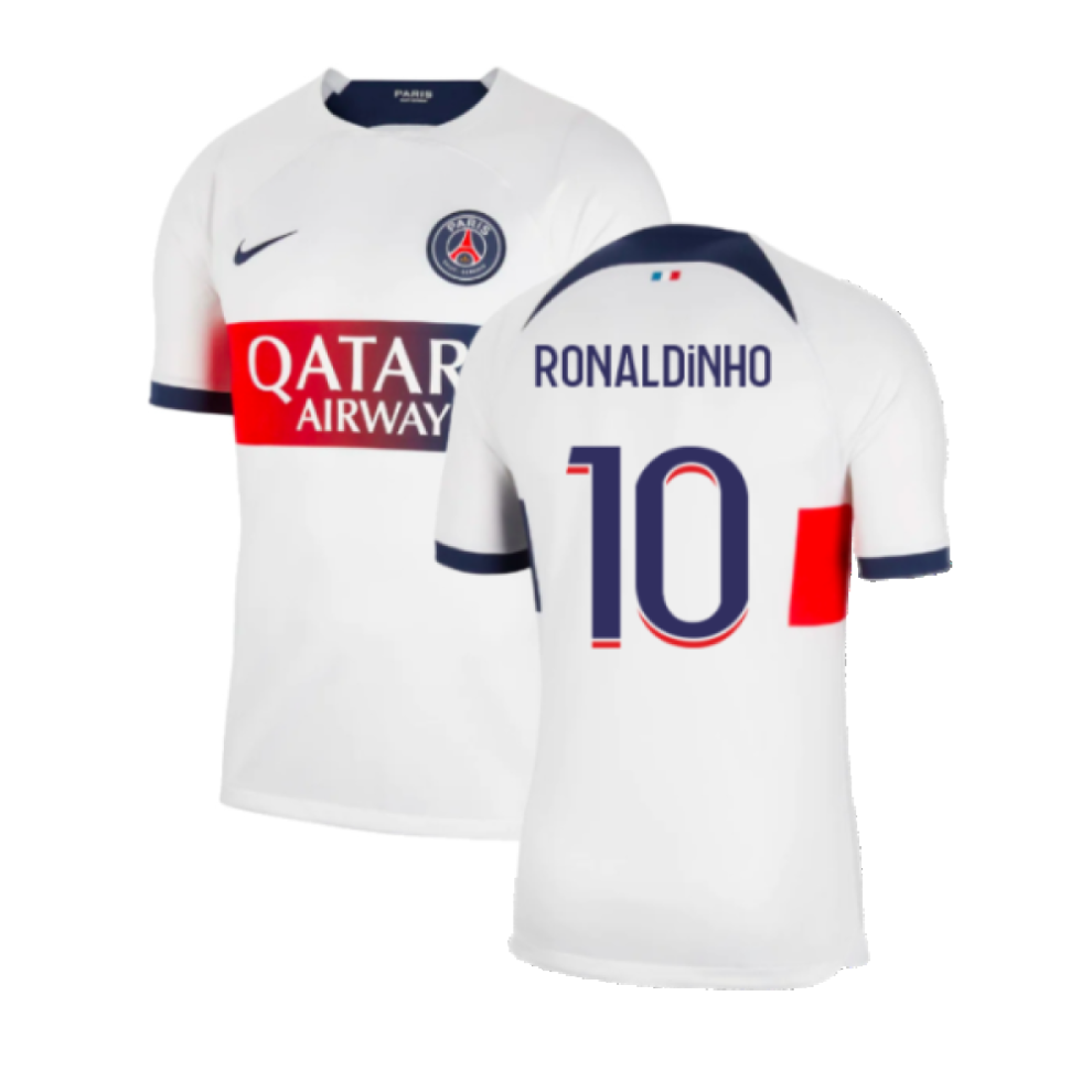 (3XL) 2023-2024 PSG Away Shirt (Ronaldinho 10)