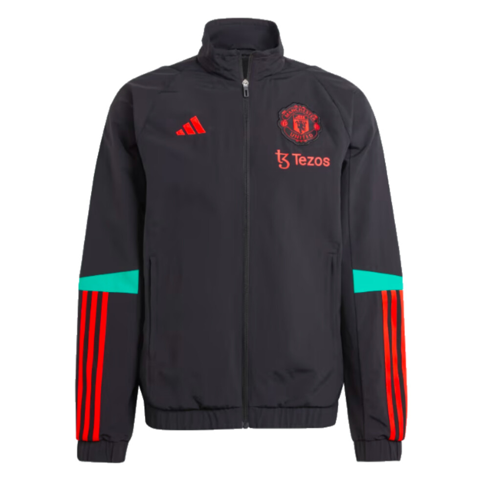 (S) 2023-2024 Man Utd Presentation Jacket (Black)