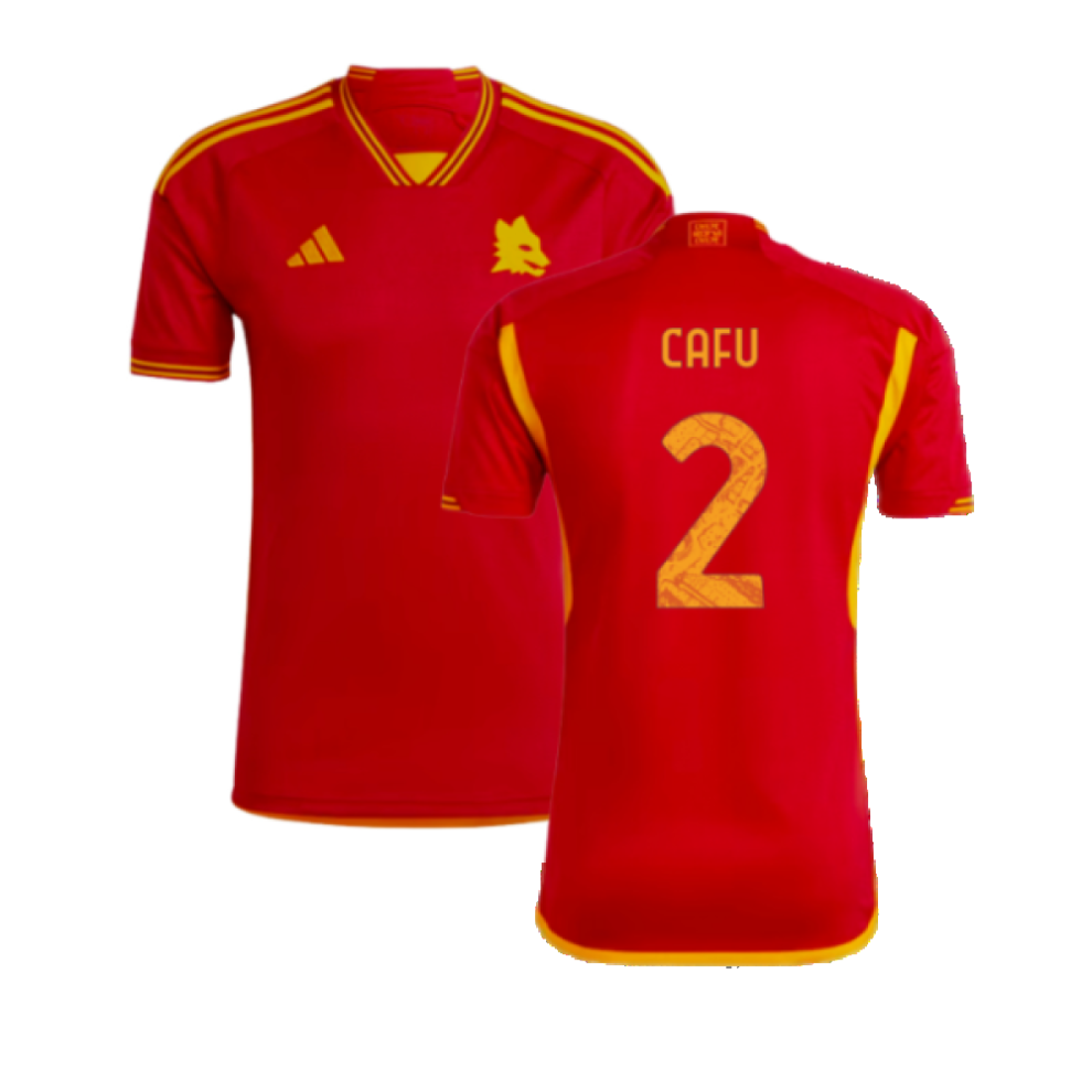 Adidas (Xxl) 2023-2024 As Roma Home Shirt (Cafu 2)