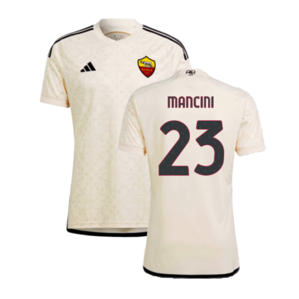 Adidas (Xl) 2023-2024 Roma Away Shirt (Mancini 23)
