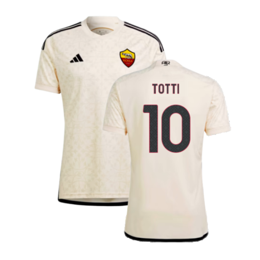 Adidas (Xl) 2023-2024 Roma Away Shirt (Totti 10)