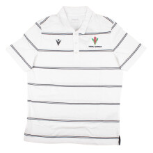 (M) 2023-2024 Samoa Rugby Travel Player Cotton Polo Shirt (White)