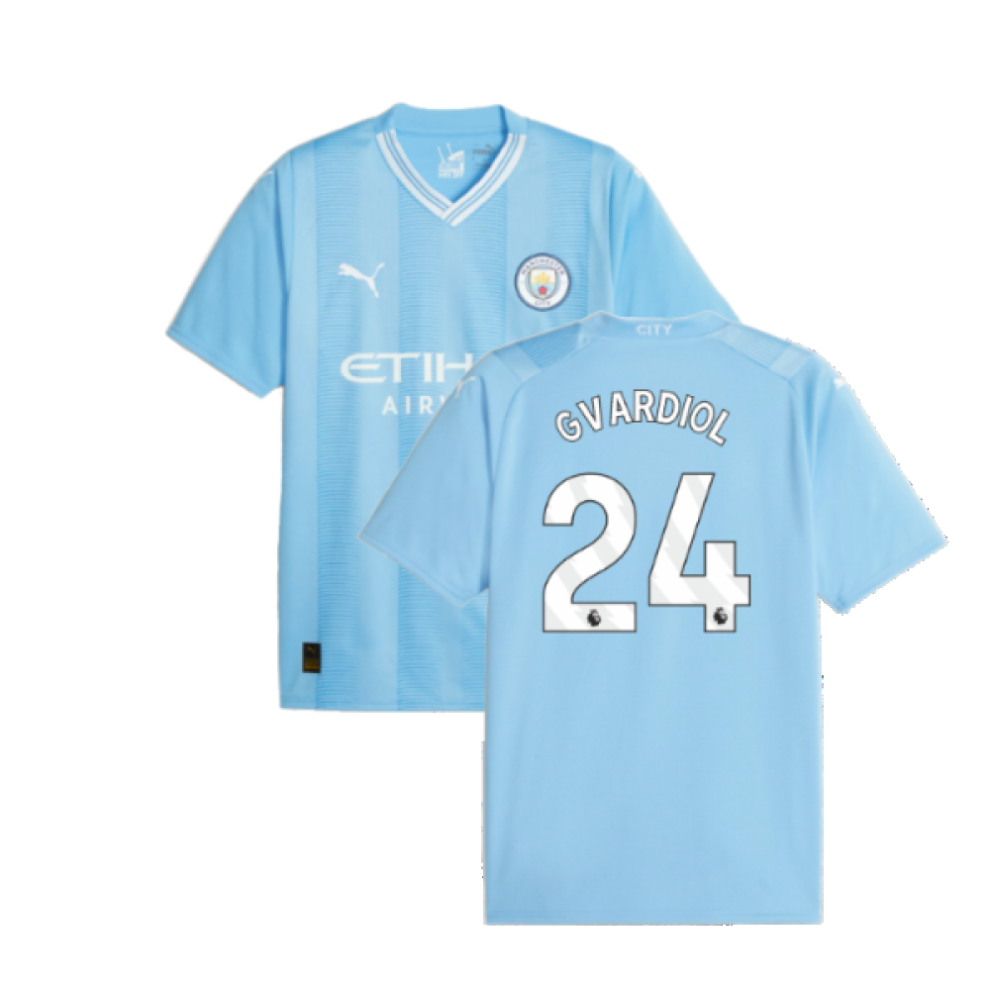 Puma (Xl) 2023-2024 Man City Home Shirt (Gvardiol 24)