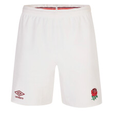 (XLB) 2023-2024 England Rugby Home Shorts (White) - Kids
