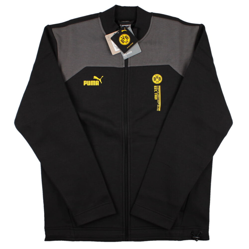 (M) 2023-2024 Borussia Dortmund FtblCulture Track Jacket (Black)