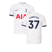 (XS) 2023-2024 Tottenham Hotspur Home Shirt (Van De Ven 37)
