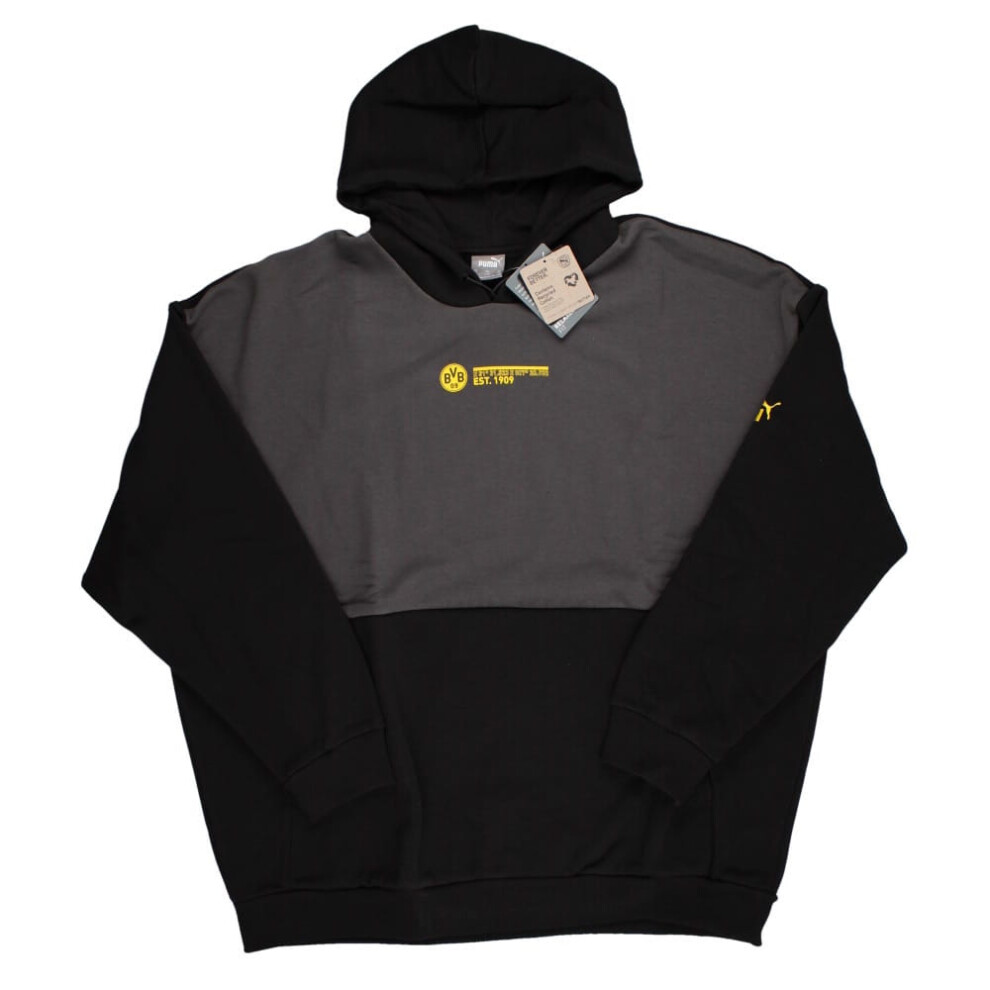 (L) 2023-2024 Borussia Dortmund FtblCulture Hoody (Grey)