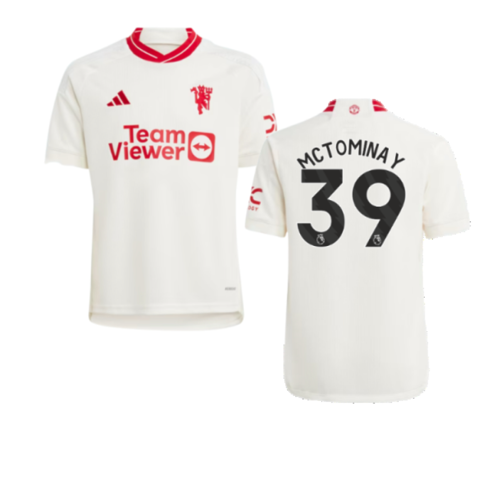 Adidas (Xlb) 2023-2024 Man Utd Third Shirt (Kids) (Mctominay 39)