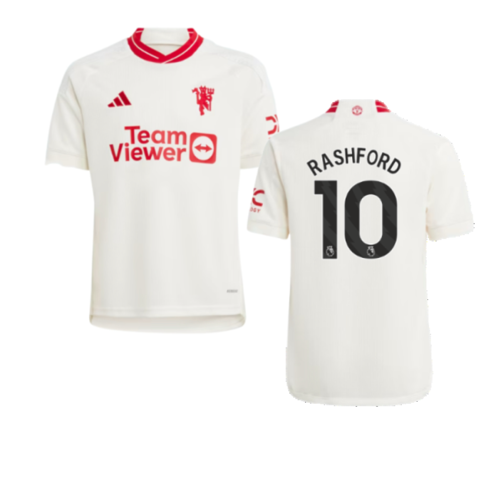 Adidas (Sb) 2023-2024 Man Utd Third Shirt (Kids) (Rashford 10)
