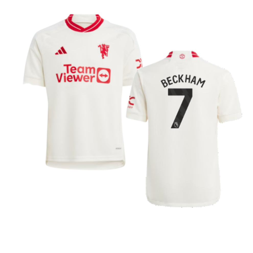 Adidas (Sb) 2023-2024 Man Utd Third Shirt (Kids) (Beckham 7)