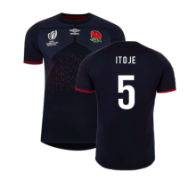 (XXL) England RWC 2023 Rugby Alternate Jersey (Itoje 5)