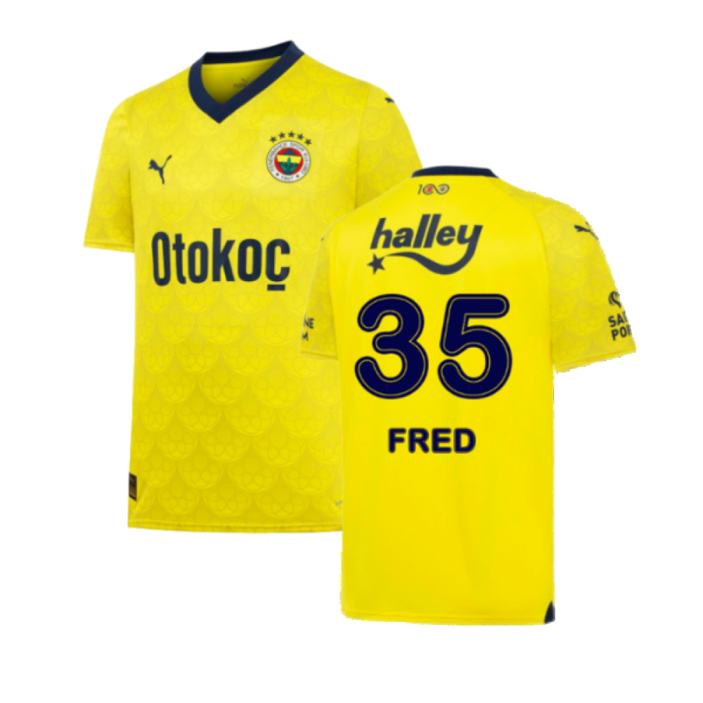 (M) 2023-2024 Fenerbahce Away Shirt (FRED 35)