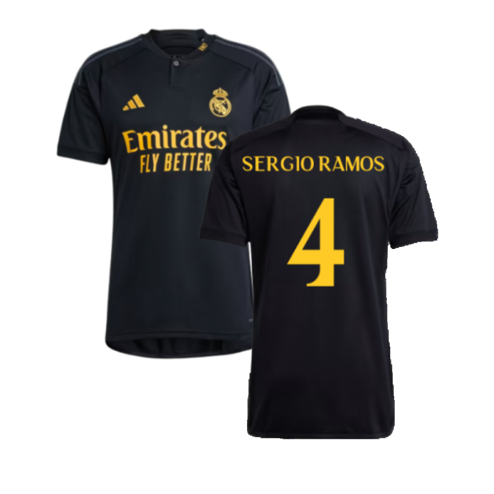 (XXL) 2023-2024 Real Madrid Third Shirt (Sergio Ramos 4)