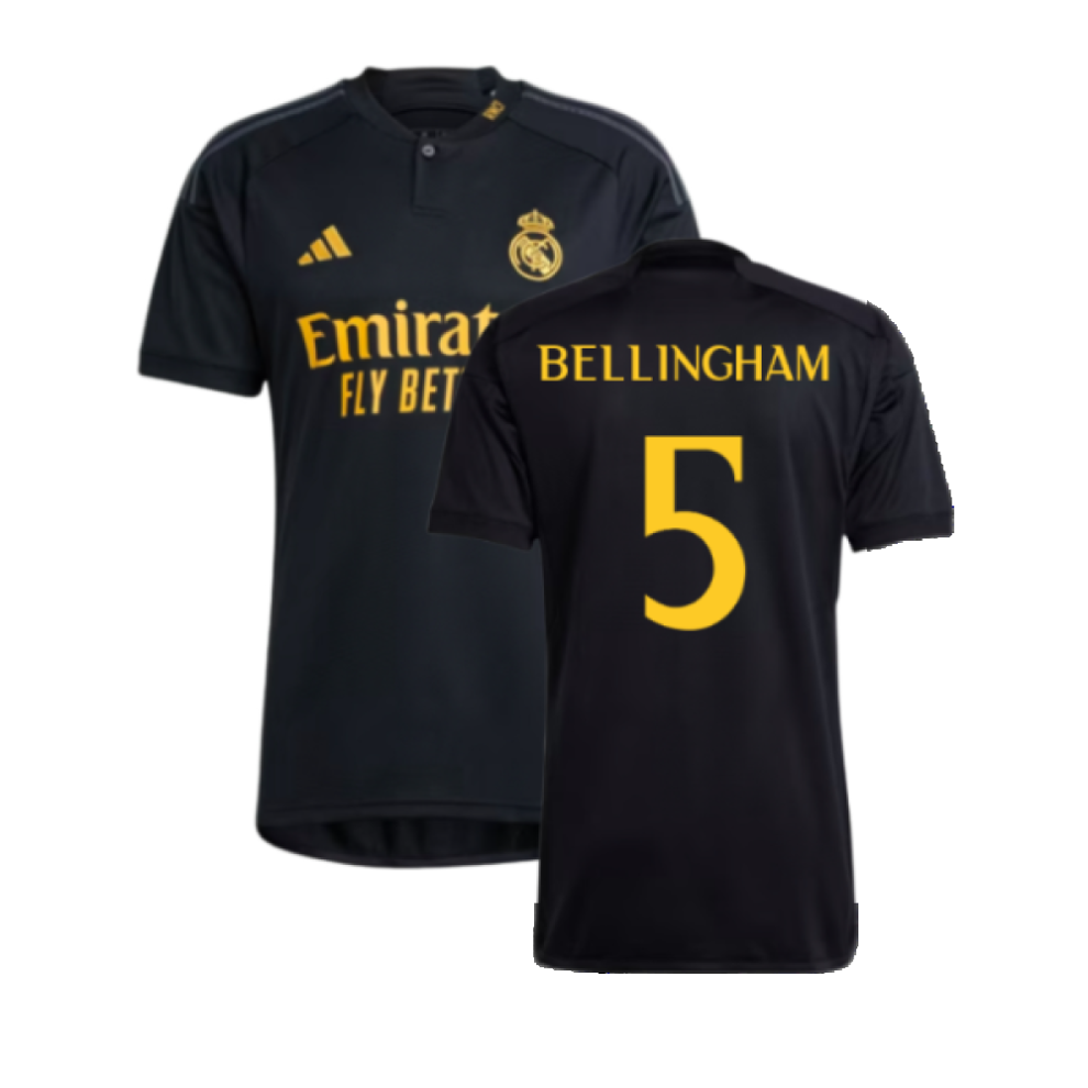 (3XL) 2023-2024 Real Madrid Third Shirt (Bellingham 5)