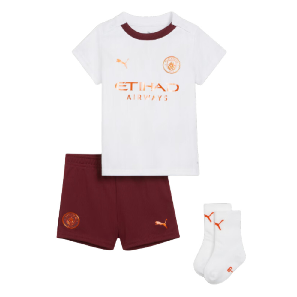 Puma (4-6 Months) 2023-2024 Man City Away Baby Kit