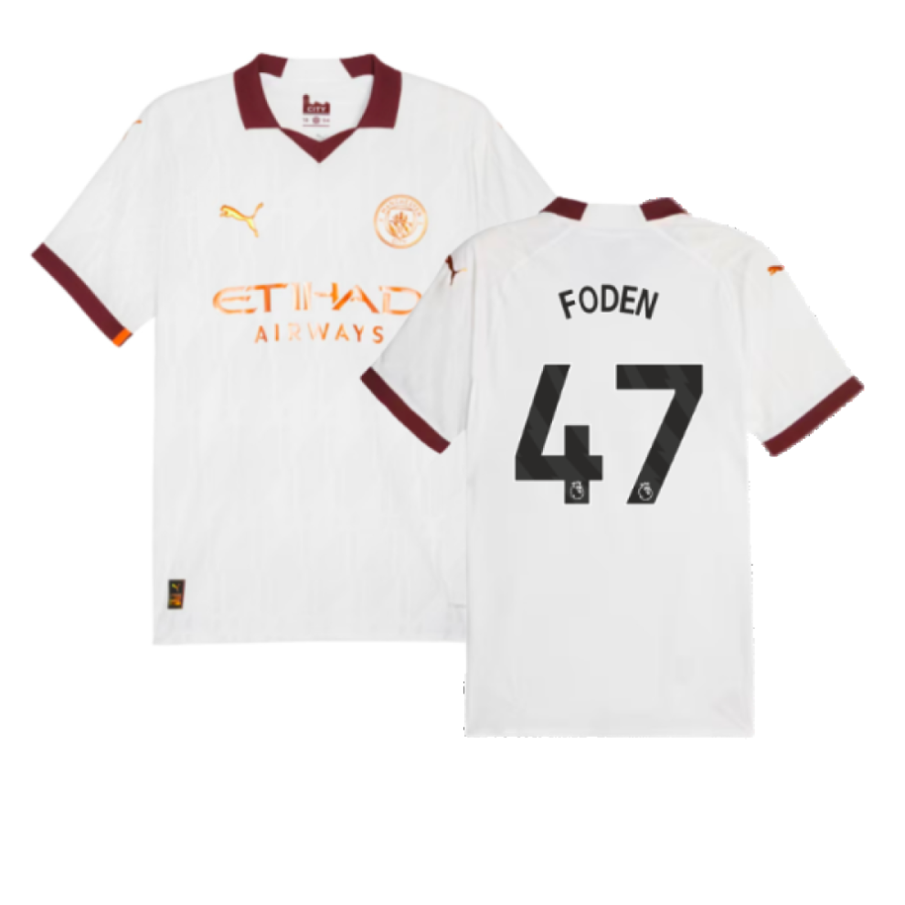 (M) 2023-2024 Man City Authentic Away Shirt (FODEN 47)