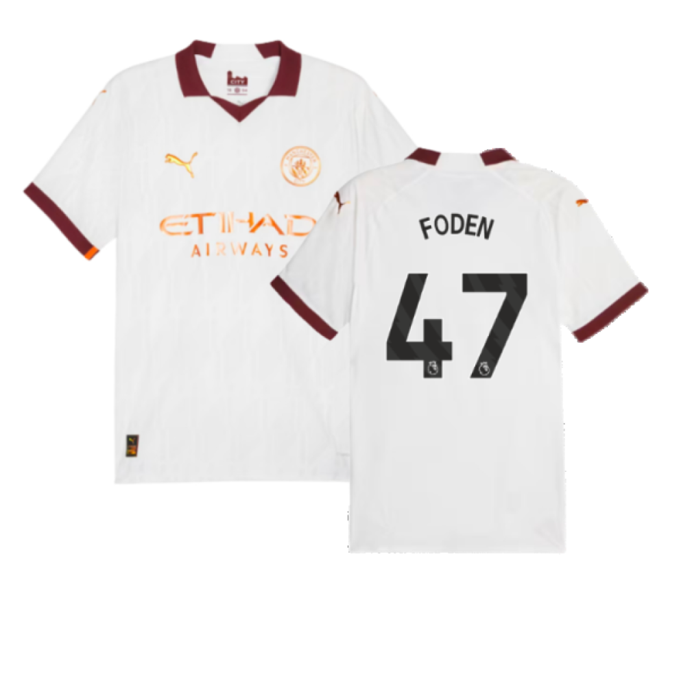 Puma (M) 2023-2024 Man City Authentic Away Shirt (Foden 47)