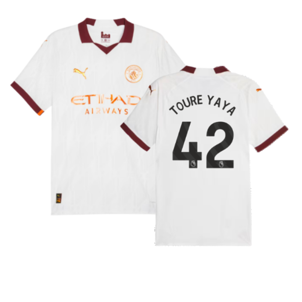 Puma (M) 2023-2024 Man City Authentic Away Shirt (Toure Yaya 42)