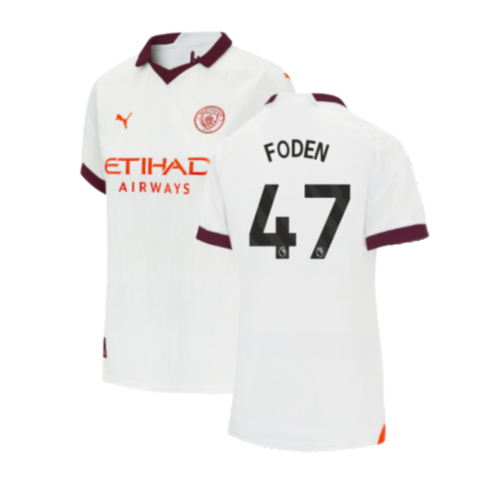 (XL) 2023-2024 Man City Away Shirt (Ladies) (FODEN 47)