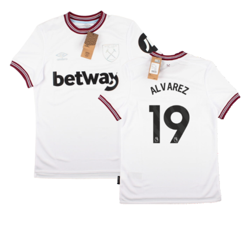 (M) 2023-2024 West Ham United Away Shirt (ALVAREZ 19)