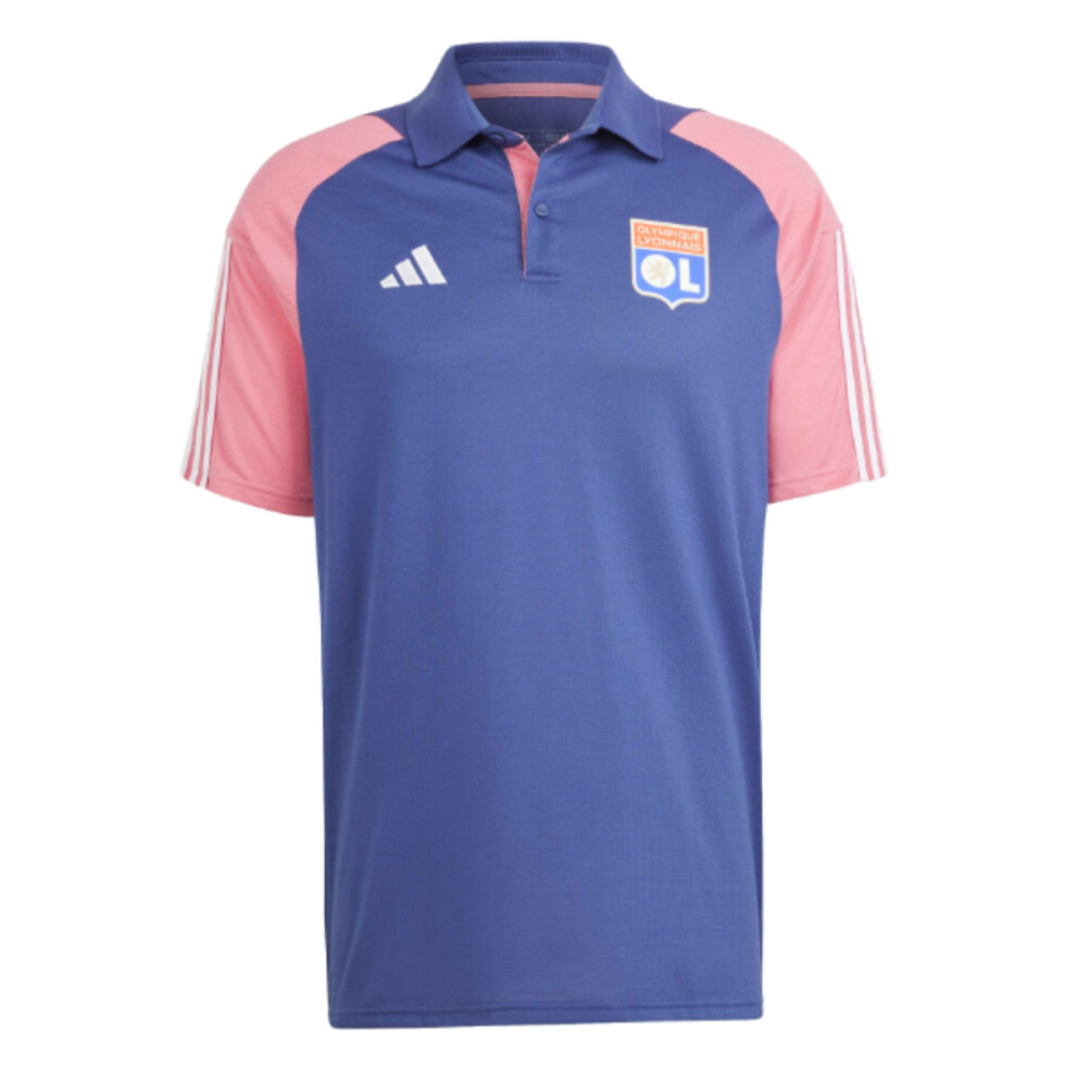 (XXL) 2023-2024 Olympique Lyon Polo Shirt (Tech Indigo)