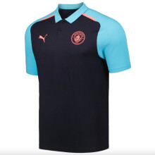 (3XL) 2023-2024 Man City Casuals Polo (Dark Navy)