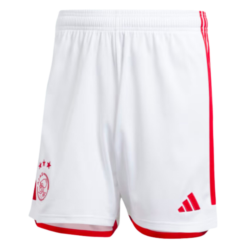 Adidas (S) 2023-2024 Ajax Home Shorts (White) White