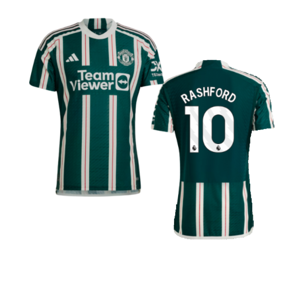 Adidas (Xs) 2023-2024 Man Utd Authentic Away Shirt (Rashford 10)
