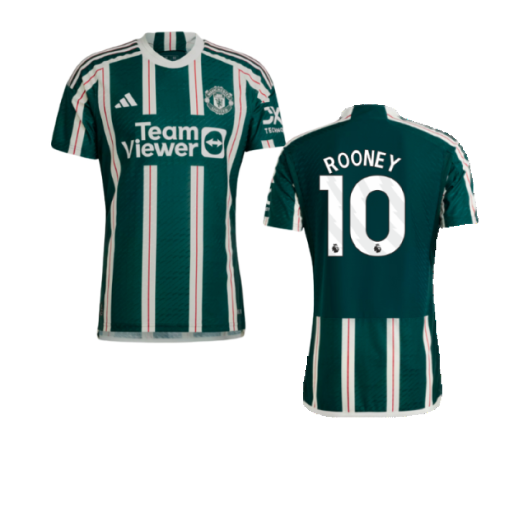 (XXL) 2023-2024 Man Utd Authentic Away Shirt (Rooney 10)