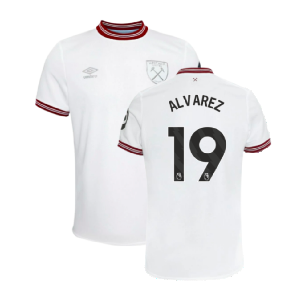 (MB) 2023-2024 West Ham United Away Shirt (Kids) (ALVAREZ 19)