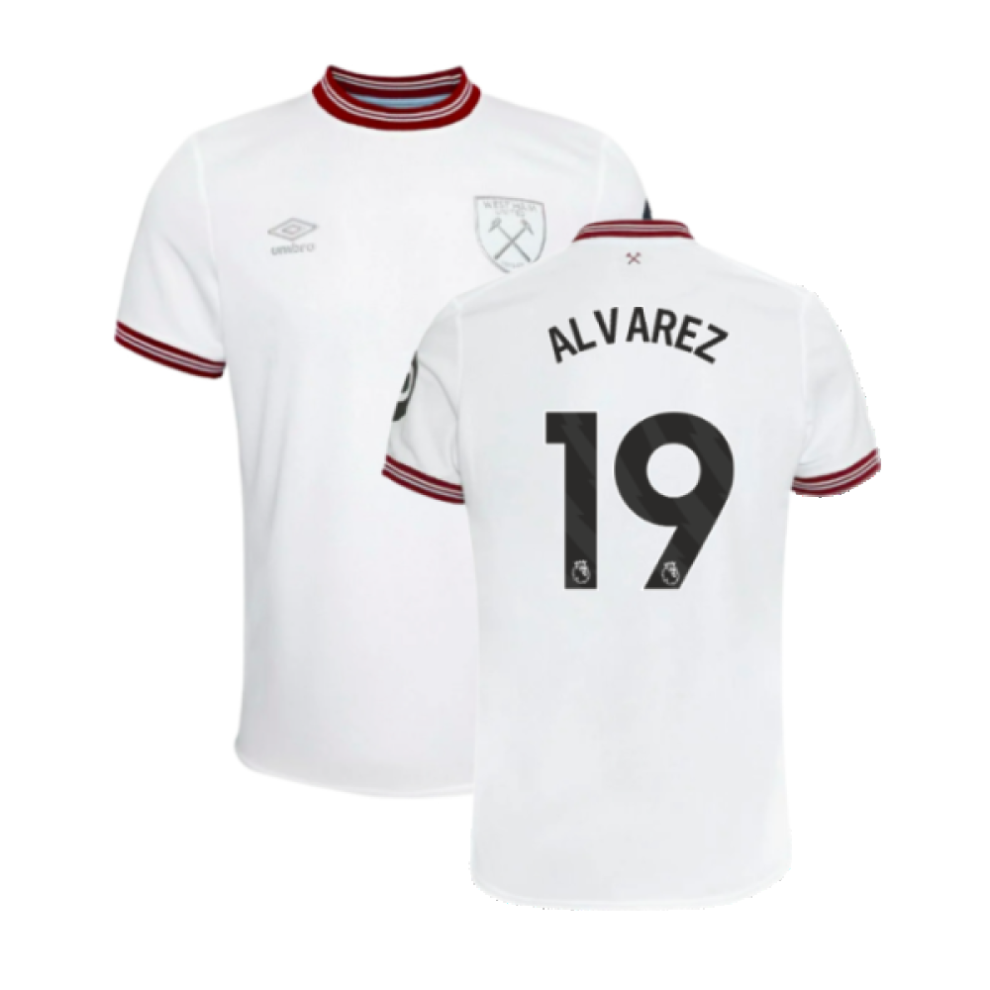 Umbro (Sb) 2023-2024 West Ham United Away Shirt (Kids) (Alvarez 19)