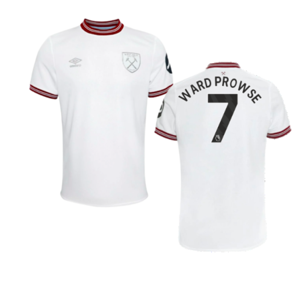 Umbro (Sb) 2023-2024 West Ham United Away Shirt (Kids) (Ward Prowse 7) Not,Specified