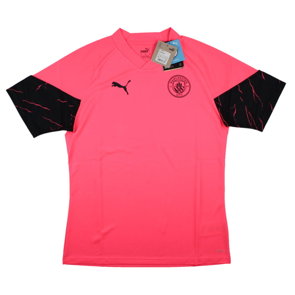 Puma (L) 2023-2024 Man City Training Jersey (Sunset Glow) Orange