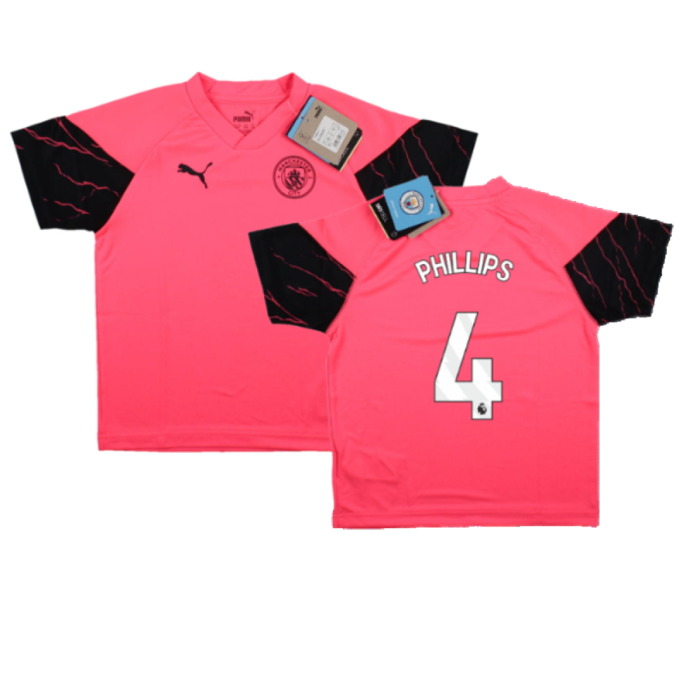 (XXLB) 2023-2024 Man City Training Jersey (Sunset Glow) - Kids (PHILLIPS 4)