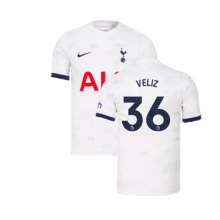(XS) 2023-2024 Tottenham Hotspur Home Shirt (Veliz 36)