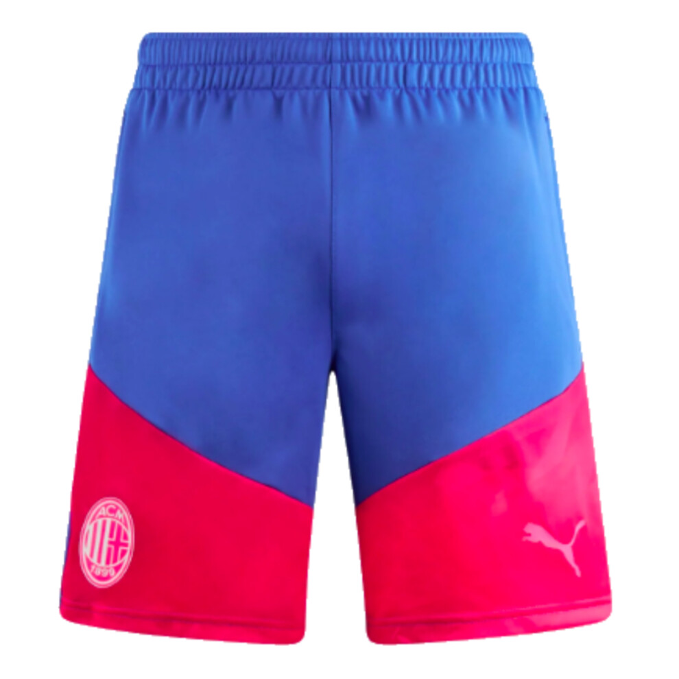 (XL) 2023-2024 AC Milan Training Shorts (Royal Sapphire)