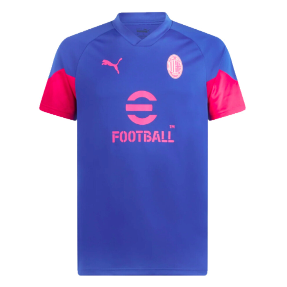 (XXL) 2023-2024 AC Milan Training Jersey (Royal Sapphire)