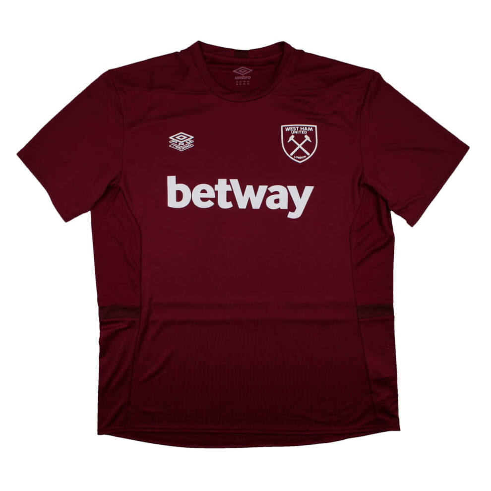 (XL) 2023-2024 West Ham Training Jersey (Claret)