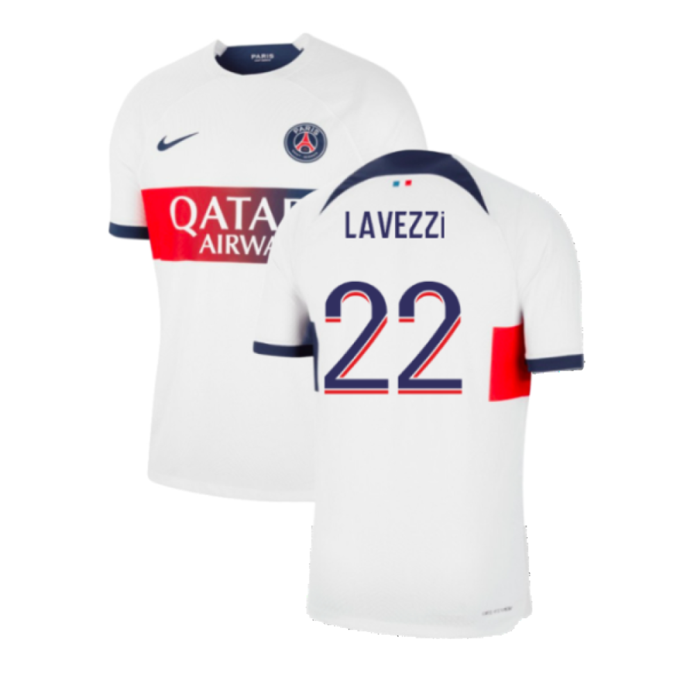 (XXL) 2023-2024 PSG Away Shirt (Lavezzi 22)