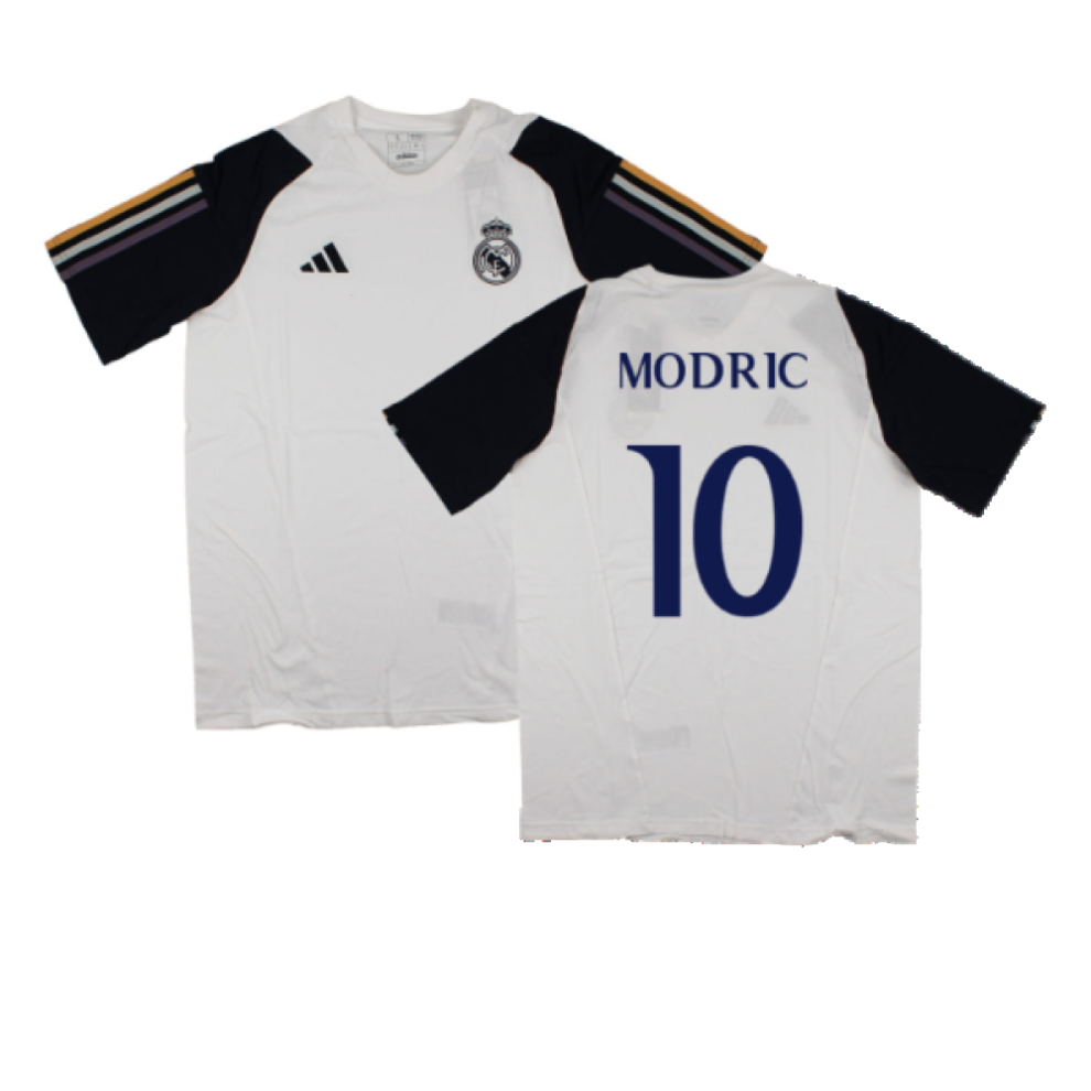 (M) 2023-2024 Real Madrid Core Tee (White) (Modric 10)