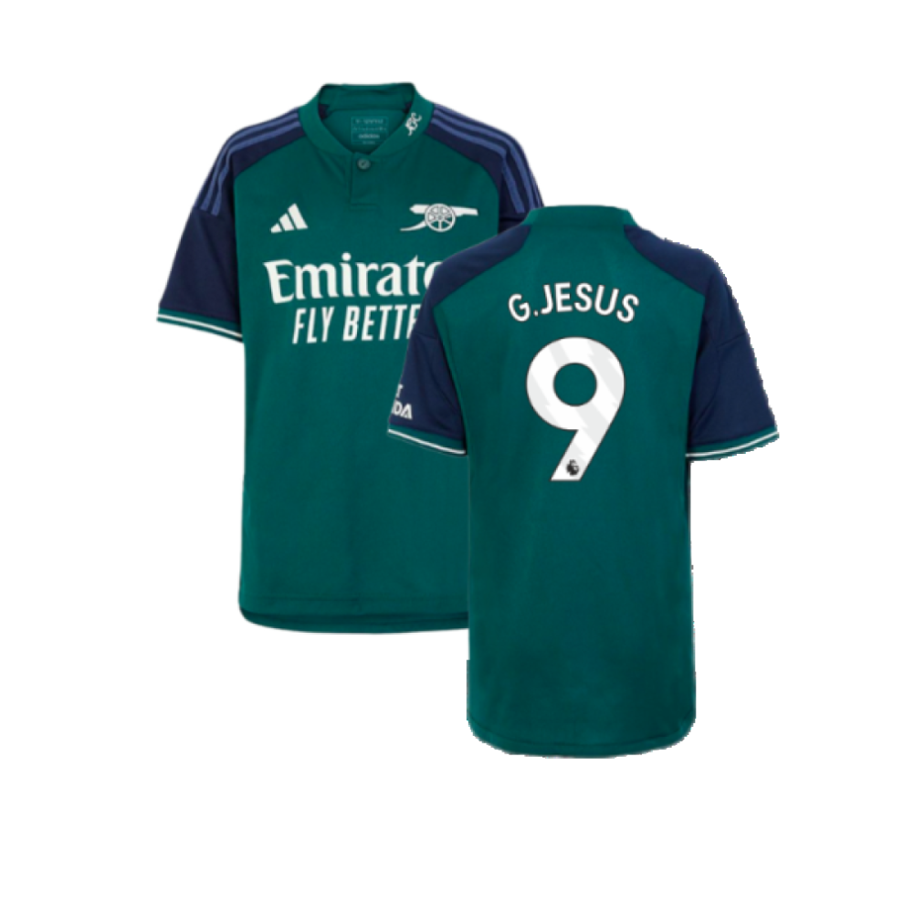 (SB) 2023-2024 Arsenal Third Shirt (Kids) (G.Jesus 9)