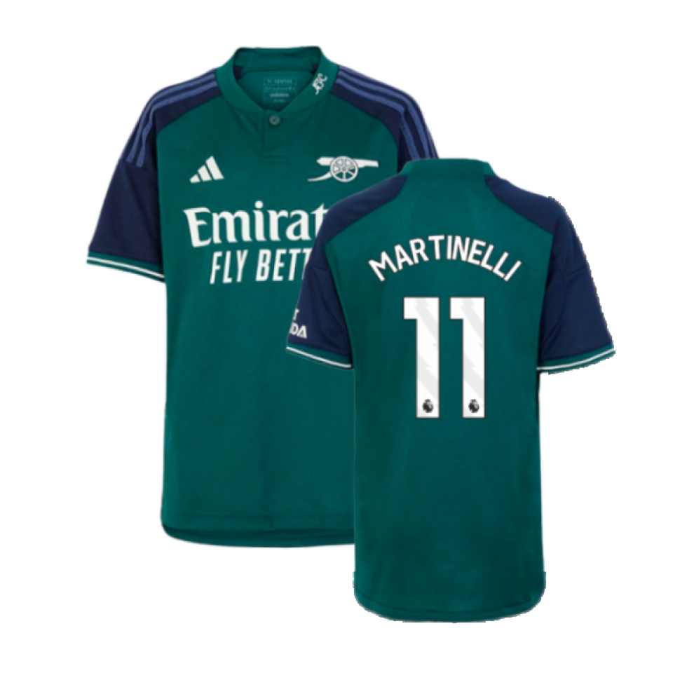 (MB) 2023-2024 Arsenal Third Shirt (Kids) (Martinelli 11)