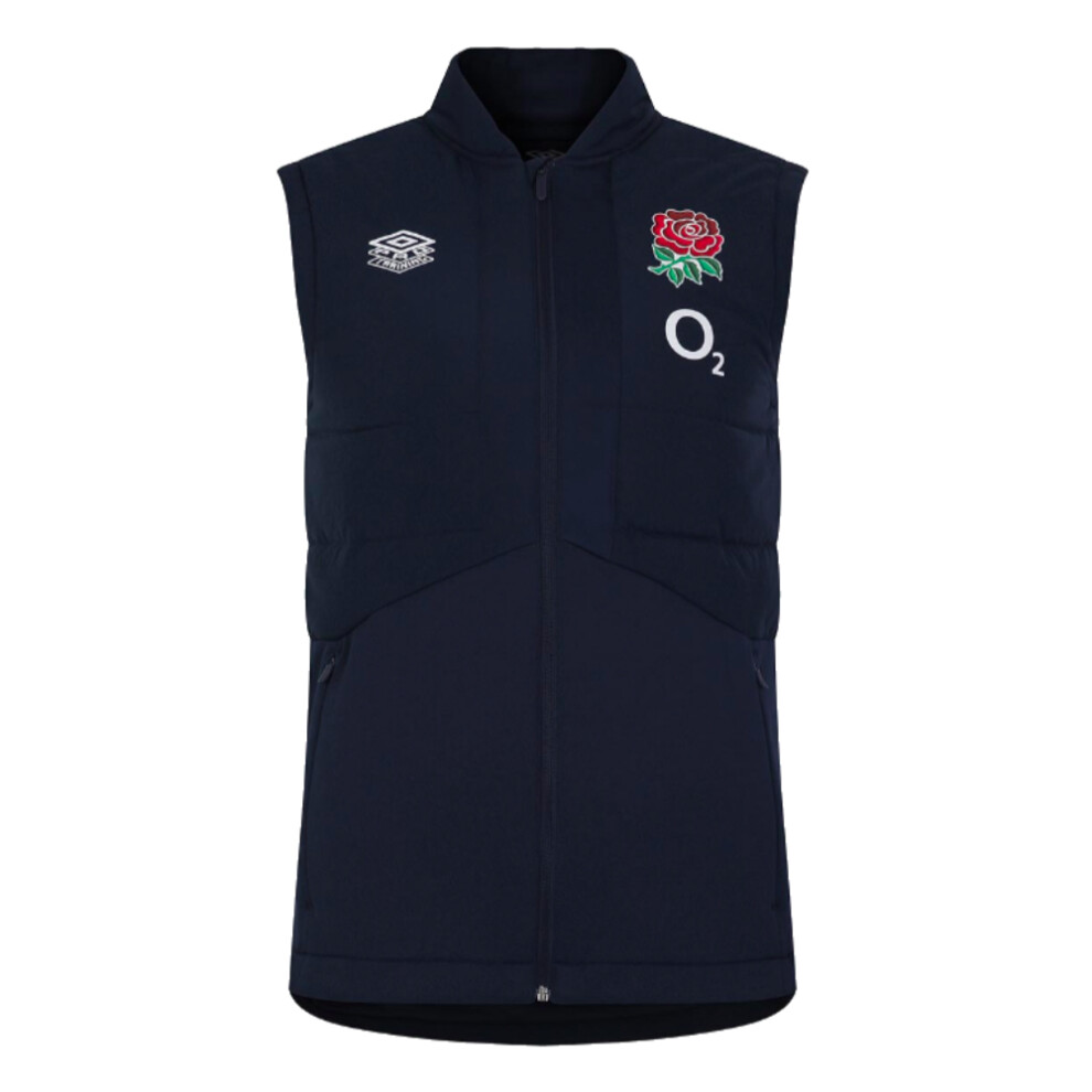 (S) 2023-2024 England Rugby Gilet (Navy Blazer)