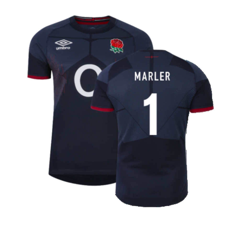 (XL) 2023-2024 England Rugby Alternate Pro Jersey (Marler 1)