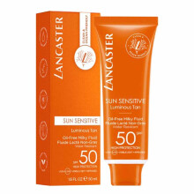 Lancaster Sun Sensitive Luminous Tan Oil Free With SPF50 Water Resistant Sunscreen Milk Fluid - 50ml