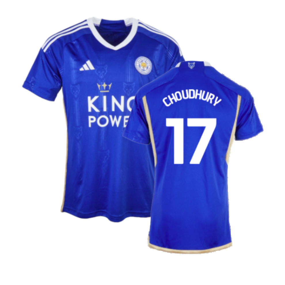 (M) 2023-2024 Leicester City Home Shirt (Choudhury 17)