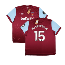 (XL) 2023-2024 West Ham United Home Shirt (Mavropanos 15)