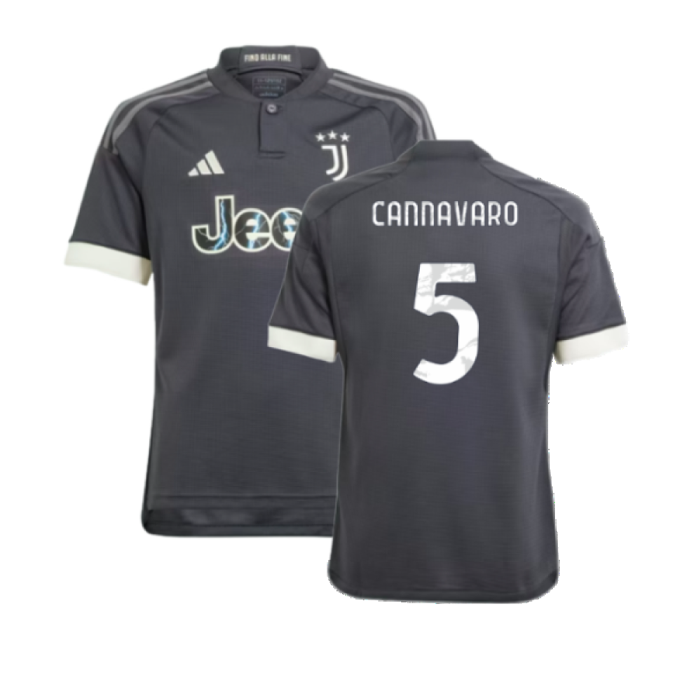 Adidas (Mb) 2023-2024 Juventus Third Shirt (Kids) (Cannavaro 5)