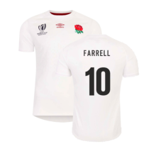 (4XL) England RWC 2023 Home Replica Rugby Shirt (Farrell 10)